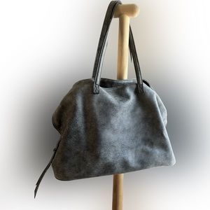Free People Hobo Grey Vegan Leather Shoulder Bag